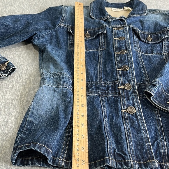St Johns Bay Denim Blue Women's Jacket Petite 100% cotton - Picture 6 of 9